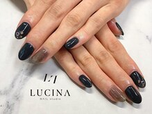 ネイルスタジオ ルキナ(LUCINA)/T-221 大人上品ダークネイル