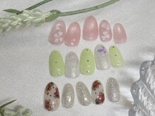 アングゥ ウル(ungu ul)/4月マンスリー/定額ネイル