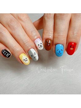 フリージア(Freesia)/BTSネイル