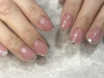 ガラスフレンチ【四谷/ネイル】