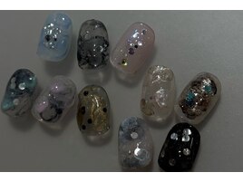 ニュアンス　秋ネイル　錦糸町