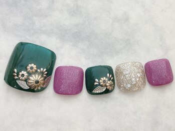 ネイルサロン ウィル 恵比寿(will)/フットメタルパーツアート春