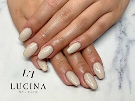 Hー205大人上品ラメラインネイル