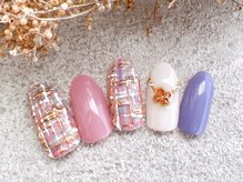 アミネイルズ(AmiNails)/ツイードミラーネイル♪