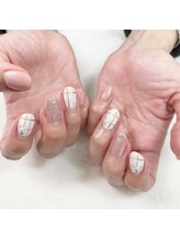 はあとねいる 宇都宮御幸ヶ原店/春チェックネイル