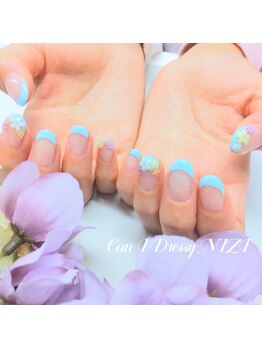 キャンアイドレッシー ニジ(Can I Dressy NIZI)/フラワーフレンチ（パーツ別途）