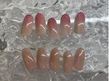 ネイルサロン エーナイン 札幌大通本店/桃ネイル