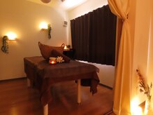 完全個室、アロマの香りが広がる癒しのプライベート空間