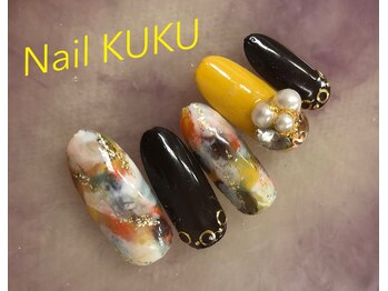 ネイルサロン ネイルクク(Nail KUKU)/大きなパールがポイント