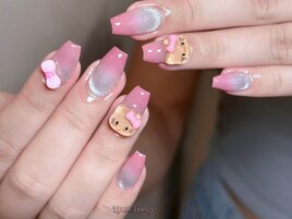ピンクギャルネイル