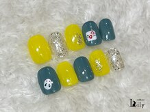 ネイルアンドアイ リリー 住道店(Lily)/ショートネイル☆お正月ver.