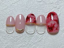 ネイルビート(NAIL BEAT)/ニュアンスネイル　マーブル