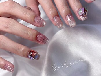 ネイルアンドアイラッシュ シシュ なんば本店(nail&eyelash SyiSyu)/エノイマグネット enoi ラメ