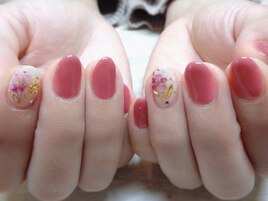 押し花ネイル★ 春夏秋冬