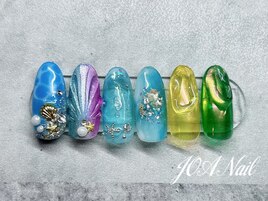 クリアカラー★鱗★海★バーブル