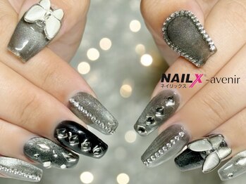 ネイリックス アヴェニール(NAILX avenir)/シルバーブラック韓国デザイン