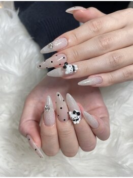キアラネイルサロン/チップ長さだしワンカラー