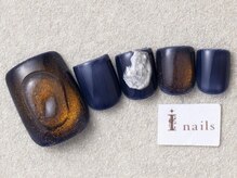 アイネイルズ 三宮店(I nails)/ネイビーオレンジマグネット