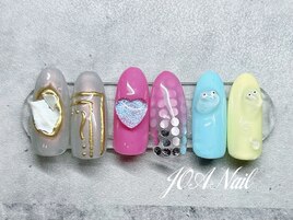 ホロ★めだまネイル★ハート