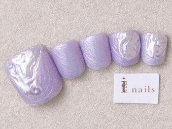 アイネイルズ 三宮店(I nails)/マグネットパープルマーメイド