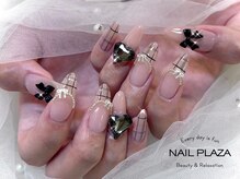ネイルプラザ 河原町OPA店(NAIL PLAZA)/チェックネイル