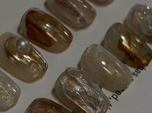 and &nbsp;w/Laque mini/＊鉱物ニュアンスネイル＊