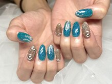 ハズグラスネイル(Haze Grass nail)/マグネット＆ミラー