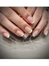 ビースタイル(B-style)/アシメカラーフレンチネイル♪