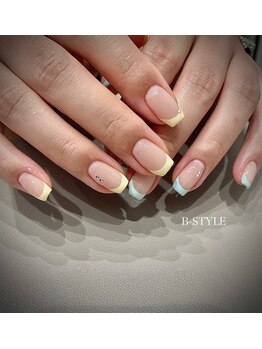 ビースタイル(B-style)/アシメカラーフレンチネイル♪
