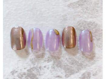 ネイルサロン ティフィン(tiffin)/~鮮やかオーロラネイル~