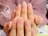 ヌーディカラーで自爪風ジェルネイル♪※オフがない方はこちら♪