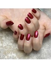 サロンモワ(salon mowa)/☆レッドラメネイル☆