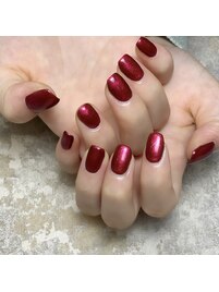 ☆レッドラメネイル☆