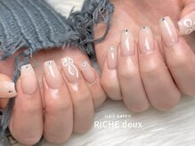リッシュ ドゥ(RICHE deux)/ピンクリボンネイル