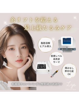 リスサロンドナース(LYS salon de Nurse)の写真/最新高周波サーマクール看護師施術×水光肌導入メソ×脂肪燃焼・ヒアルリッチ