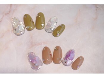 ネイルサロン ブリオン(Nail Salon Bullion)/クラッシュシェルネイル