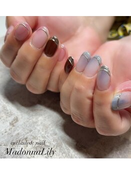 ニュアンスアシメネイル♪