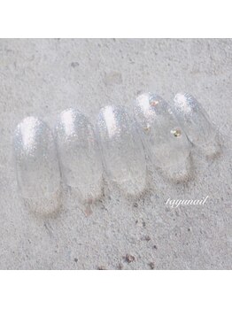 たゆ ネイル(たゆnail)/ラメグラデーションネイル