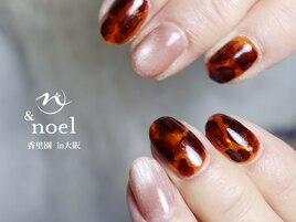 マグネット×べっこうネイル
