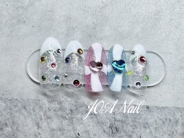 ストーン★ラメ★フレンチ