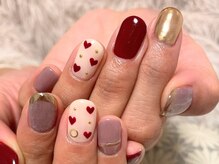 ネイルサロン リュバン ローズ(nailsalon Ruban Rose)/ハート手描き