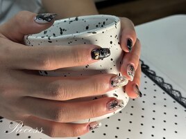 ☆痛ネイル2本とワンカラー