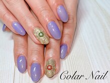 コラールネイル 本町(Colar Nail)/ぷっくりワンポイントアート