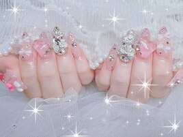 春チークネイル