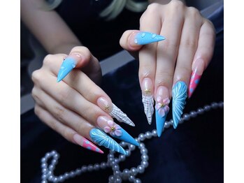 リナネイルサロン 池袋(Lina nail salon)の写真/【長さ出し特化サロン☆】自爪の悩みも解消！理想の美フォルムが手に入る◎イベント前にもオススメです♪