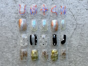 メロー(mellow)の写真/クリアベースが基本のアート＊シンプルだからこそ光るプロの技術でこだわりのオシャレを指先に◎