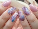 水彩ネイル
