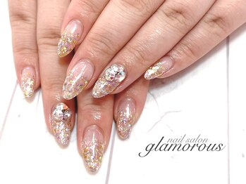 ネイルグラマラス 西新井店/《パラジェル》春色ラメグラ