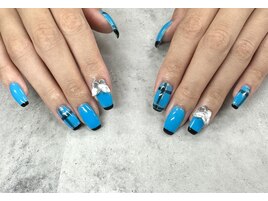 ブルー×チェック