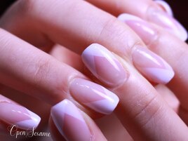 エアブラシの変形フレンチ